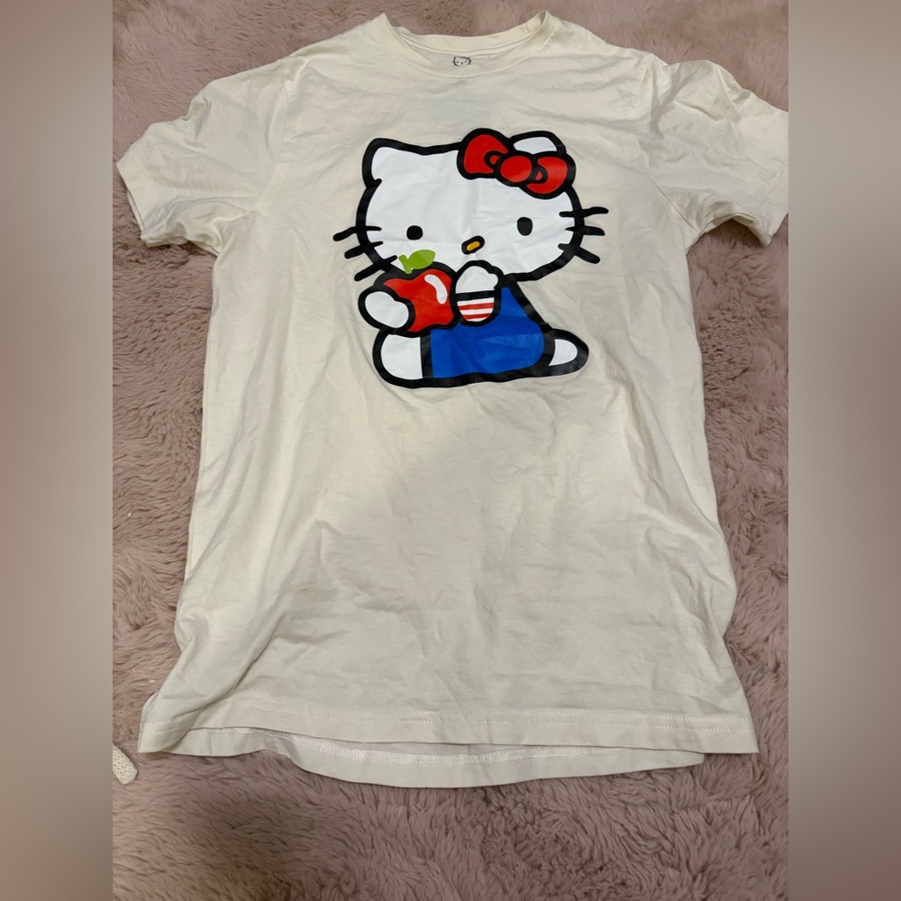Hello Kitty Kids T-Shirt with Red and Blue Accents